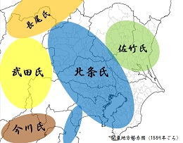 関東地方　勢力図